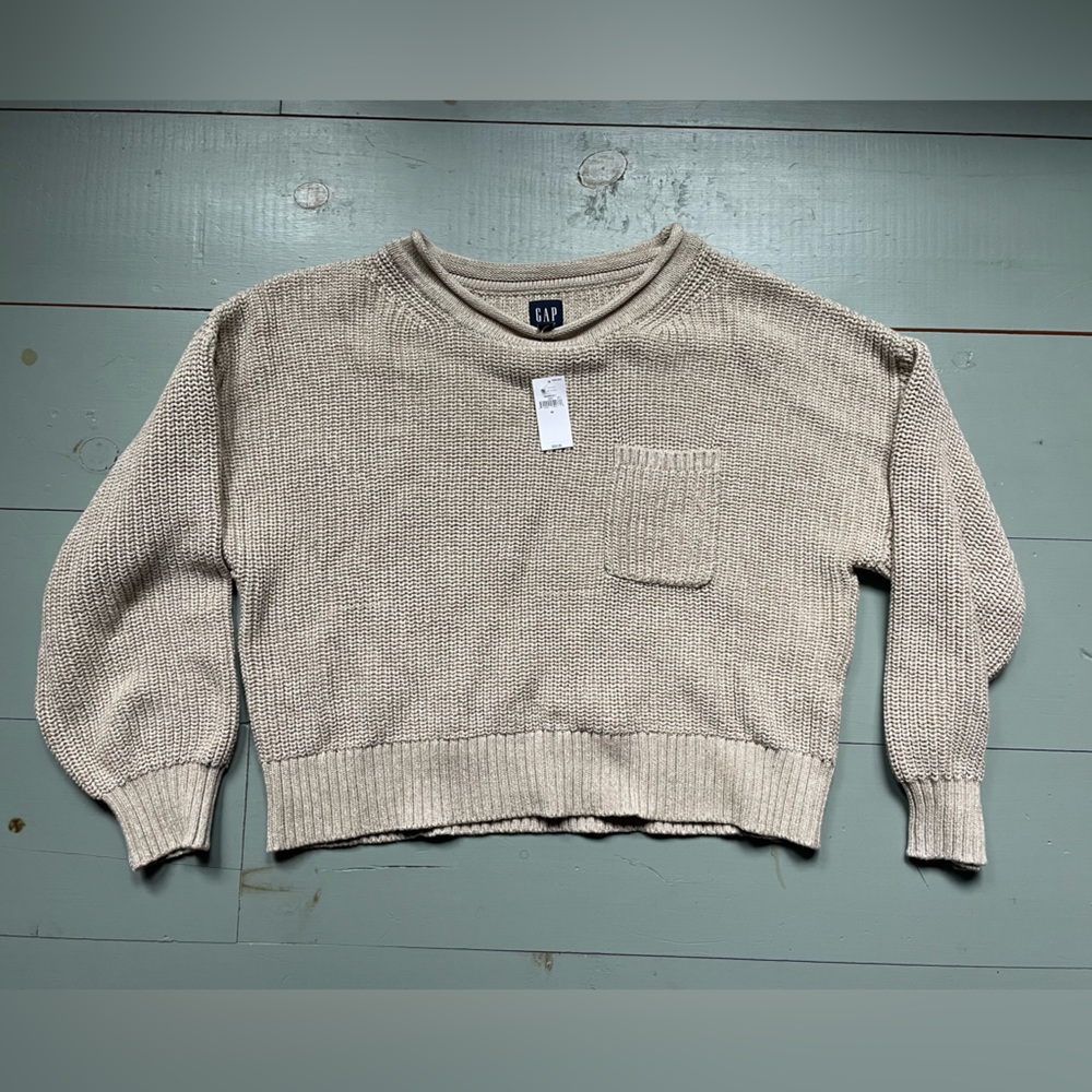 NWT Gap Sweater M Taupe/Beige